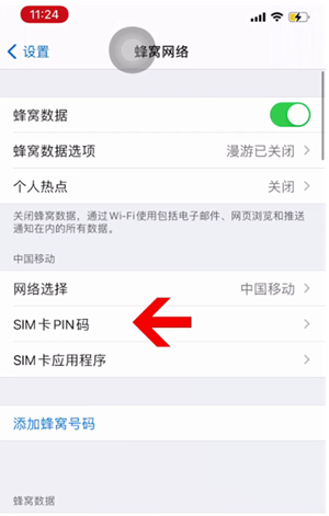 沙湖原种场苹果14维修网分享如何给iPhone14的SIM卡设置密码 