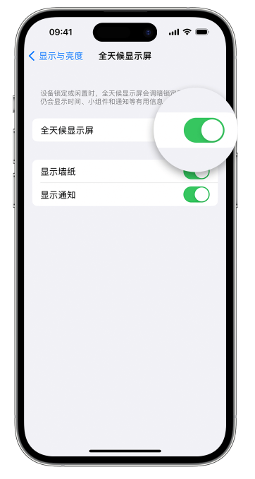 沙湖原种场苹果14维修店分享如何自定义 iPhone 14 Pro 常亮显示屏 