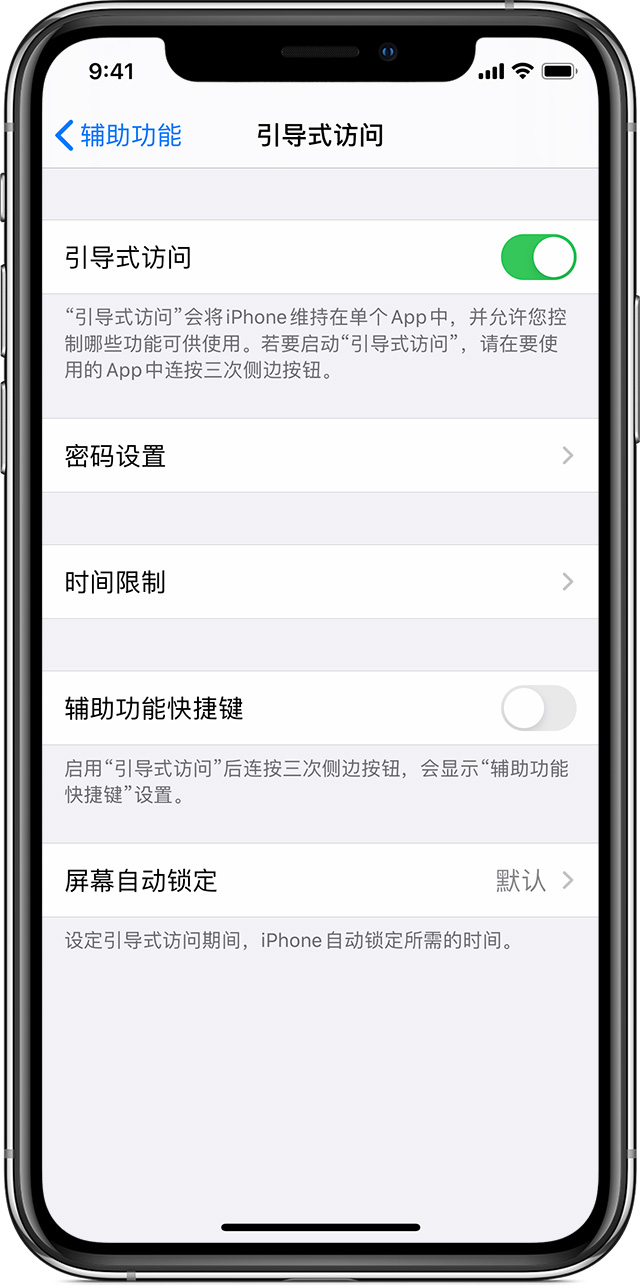 沙湖原种场苹果手机维修分享如何在 iPhone 上退出引导式访问 